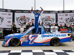 2026 Kyle Busch #7 HendrickCars.com - Atlanta Win / Raced Truck 1/24 Diecast