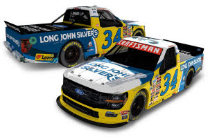 2026 Layne Riggs #34 Long John Silvers - St. Petersburg Win / Raced Truck 1/24 Diecast