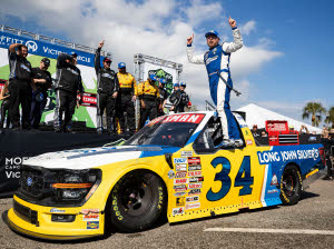 2026 Layne Riggs #34 Long John Silvers - St. Petersburg Win / Raced Truck 1/24 Diecast