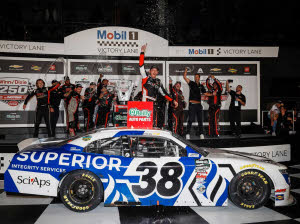 2026 Ryan Sieg #38 Superior Integrity Services - Daytona Win / Raced 1/24 Diecast