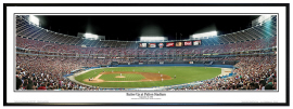 Atlanta Braves / Batter Up at Fulton Stadium - Framed Panoramic