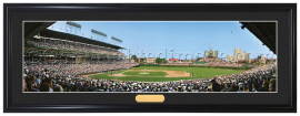 Chicago Cubs / Batter Up at Wrigley Field - Framed Panoramic