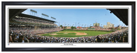 Chicago Cubs / Batter Up at Wrigley Field - Framed Panoramic