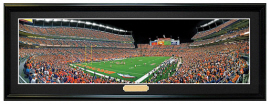 Denver Broncos / Mannings First Mile High Win - NFL Framed Panoramic