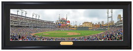 Detroit Tigers / Opening Day First Pitch at Comerica - Framed Panoramic