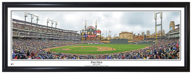 Detroit Tigers / Opening Day First Pitch at Comerica - Framed Panoramic