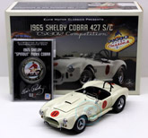 1965 Shelby Cobra 427 S/C 1/24 Diecast w/ Elvis 75th Coin