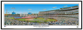 Los Angeles Dodgers 2017 World Series Game 1 - Framed Panoramic