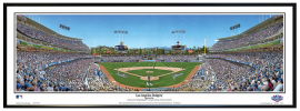 Los Angeles Dodgers / Opening Day at Dodger Stadium - Framed Panoramic