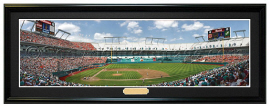 Florida Marlins / Strike One at Joe Robbie Stadium - Framed Panoramic