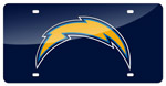 Los Angeles Chargers - Blue NFL Laser Tag License Plate