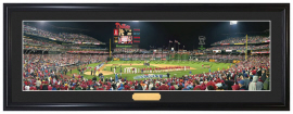 Philadelphia Phillies 2008 World Series Opening Ceremony - Framed Panoramic