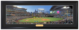 Seattle Mariners / Ken Griffey Jr #24 at Safeco Field - Framed Panoramic