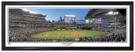 Seattle Mariners / Ken Griffey Jr #24 at Safeco Field - Framed Panoramic