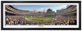Texas Rangers / The Ballpark Opening Day - Framed Panoramic