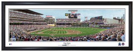 Minnesota Twins / First Pitch at Target Field - Framed Panoramic