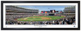 New York Yankees / First Pitch at Yankee Stadium - Framed Panoramic