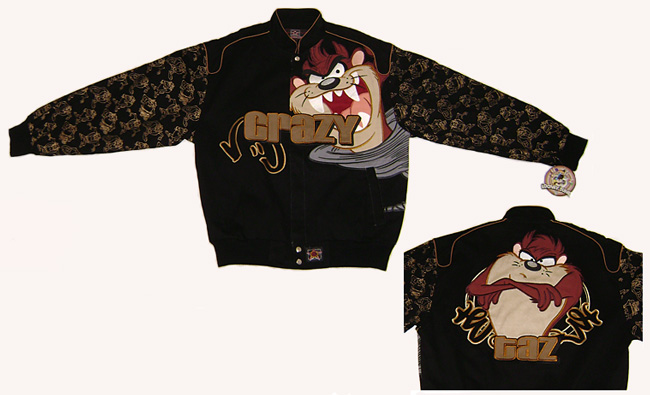 TAZ Tasmanian Devil / Looney Tunes - Adult Twill Jacket